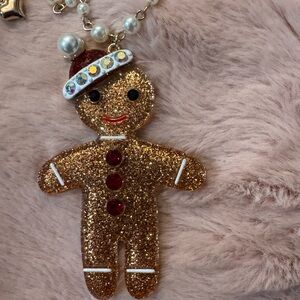 Betsy Johnson Gingerbread necklace